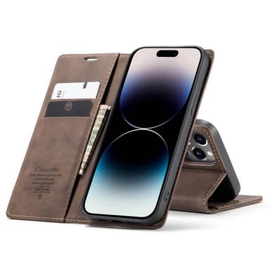 CaseMe Smart Magnet FlipCase Apple iPhone 14 Pro Max - Coffee
