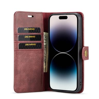 Wallet DG-Ming 2i1 Apple iPhone 14 Pro Max - Rød