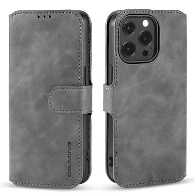 DG-Ming Wallet cover 3-kort Apple iPhone 14 Pro Max - Grå