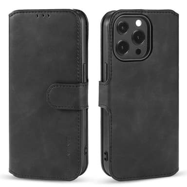 DG-Ming Wallet cover 3-kort Apple iPhone 14 Pro Max - Sort
