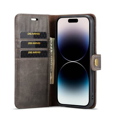 Wallet DG-Ming 2i1 Apple iPhone 14 Pro - Grå