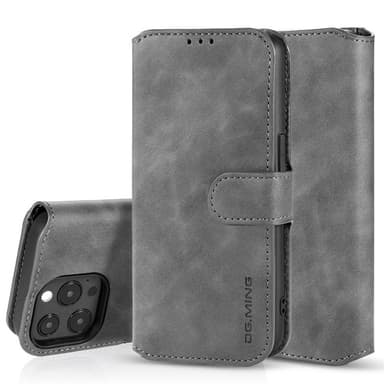 DG-Ming Wallet cover 3-kort Apple iPhone 14 Pro Max - Grå