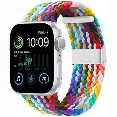 Flettet Elastik Armbånd Apple Watch SE 2022 40mm - Army