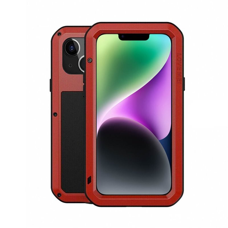 LOVE MEI Powerful til Apple iPhone 14 Plus - Rød