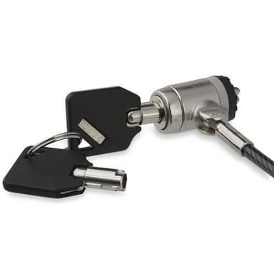 StarTech.com LTLOCKKEY, 2 m, Kensington, 2 nøgler, Sort, Sølv