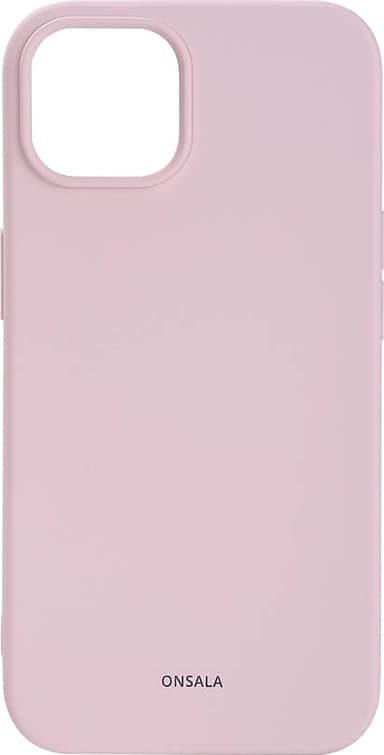 Onsala Silicone cover til iPhone 14 (chalk pink)