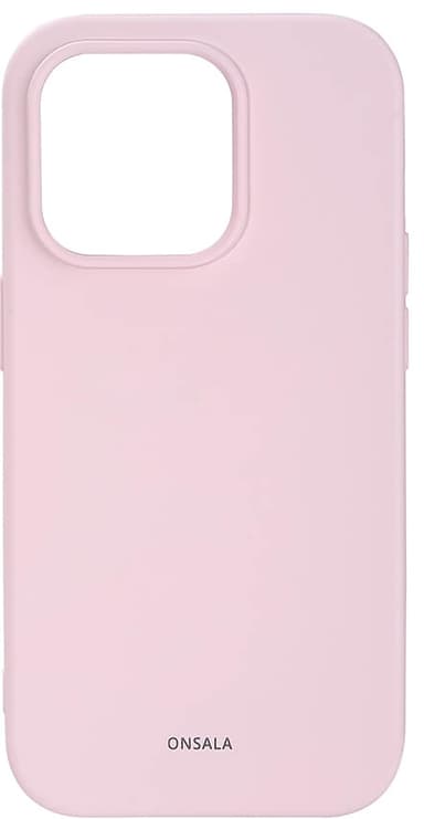 Onsala Silicone cover til iPhone 14 Pro (chalk pink)