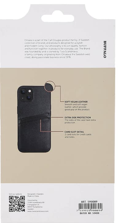 Buffalo Backcover iPhone 13 cover (sort)