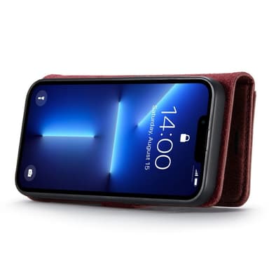 DG MING iPhone 14 Pro Max 2-i-1 Magnet Pungetui - Rød