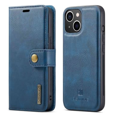 DG MING iPhone 14 Plus 2-i-1 Magnet Pungetui - Blå