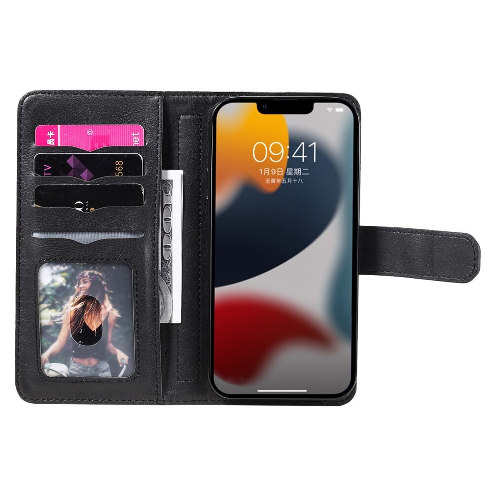 SKALO iPhone 14 Plus 10-RUM Flip Cover - Sort