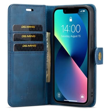 DG MING iPhone 14 Plus 2-i-1 Magnet Pungetui - Blå