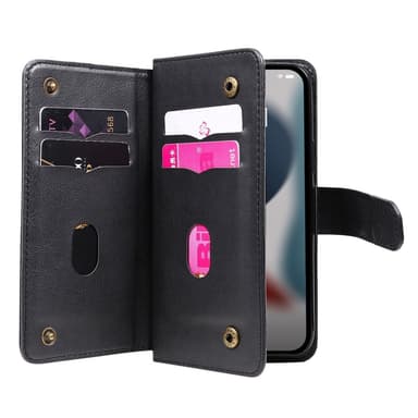 SKALO iPhone 14 Plus 10-RUM Flip Cover - Sort