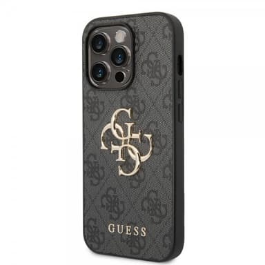 Guess iPhone 14 Pro Max Cover Big Metal Logo Grå