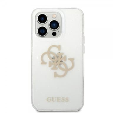 Guess iPhone 14 Pro Cover Full Glitter Transparent
