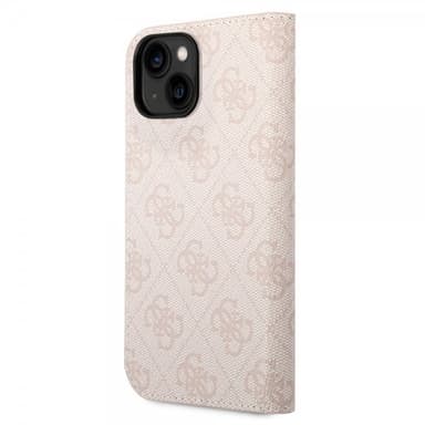 Guess iPhone 14 Etui 4G Logo Lyserød