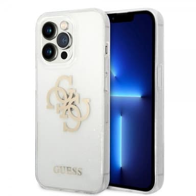 Guess iPhone 14 Pro Cover Full Glitter Transparent