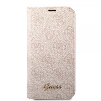 Guess iPhone 14 Etui 4G Logo Lyserød