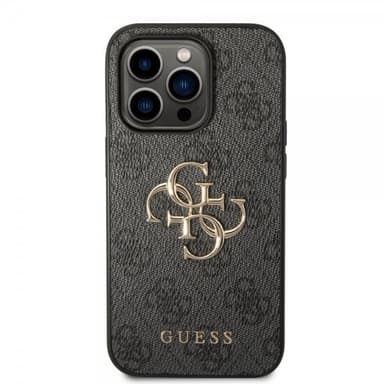 Guess iPhone 14 Pro Max Cover Big Metal Logo Grå