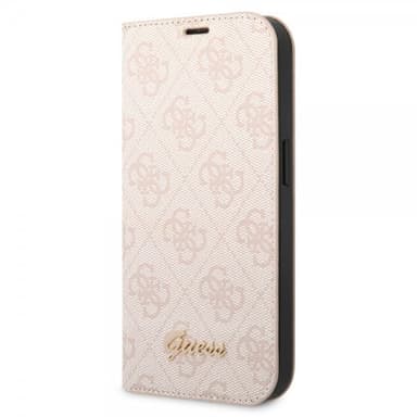 Guess iPhone 14 Etui 4G Logo Lyserød