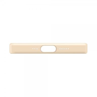 XQISIT iPhone 14 Plus Cover Silicone Case Sand