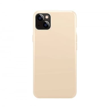 XQISIT iPhone 14 Plus Cover Silicone Case Sand