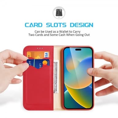 DUX DUCIS iPhone 14 Pro Etui Hivo Series Rød