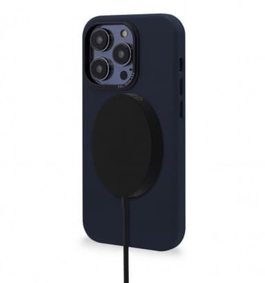 Decoded iPhone 14 Pro Max Cover Leather Backcover Navy