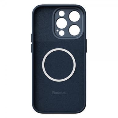 Baseus iPhone 14 Pro Max Cover Liquid Silica Gel MagSafe Blå