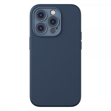 Baseus iPhone 14 Pro Max Cover Liquid Silica Gel MagSafe Blå