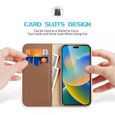 DUX DUCIS iPhone 14 Pro Max Etui Hivo Series Brun