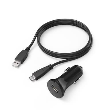 HAMA Car Charger for Nintendo Switch/Switch Lite Black