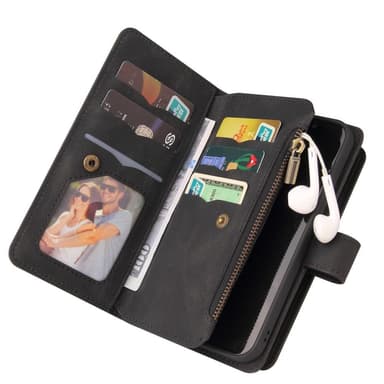 SKALO Samsung A04s 4G Big Wallet 17-RUM Pungetui - Sort