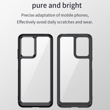 SKALO Xiaomi Redmi 10 5G Farve Bumper Cover - Sort