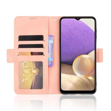 SKALO Samsung A13 5G 6-RUM Pungetaske - Pink