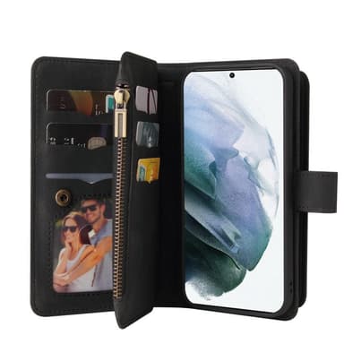 SKALO Samsung A04s 4G Big Wallet 17-RUM Pungetui - Sort