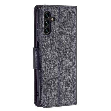 SKALO Samsung A04s 4G Premium Litchi Flip Cover - Sort