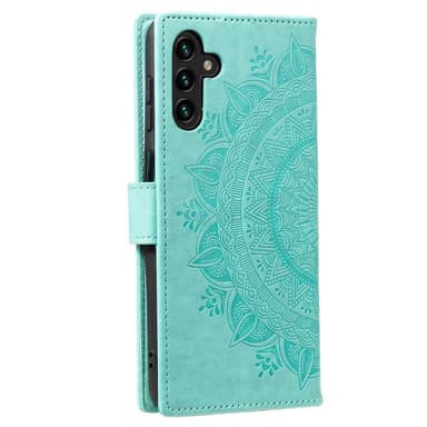 SKALO Samsung A13 5G Mandala Flip Cover - Turkis