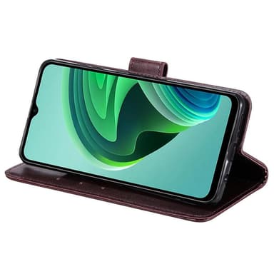 SKALO Xiaomi Redmi 10 5G Mandala Flip Cover - Brun