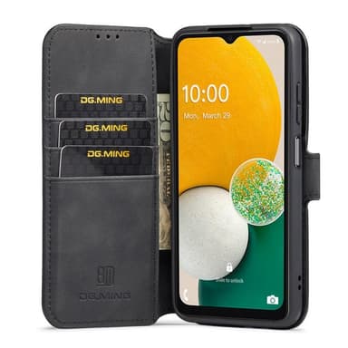 DG MING Samsung A13 5G Premium Cut Tegnebog Etui - Sort