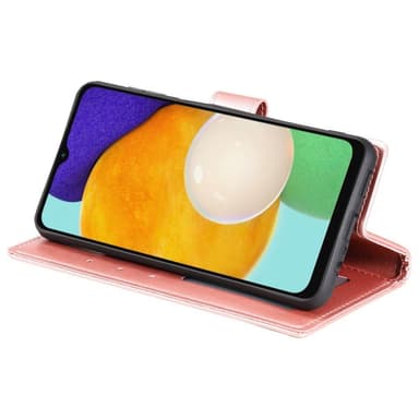 SKALO Samsung A13 5G Mandala Flip Cover - Rosa guld