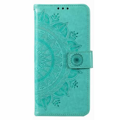SKALO Xiaomi Redmi 10 5G Mandala Flip Cover - Turkis