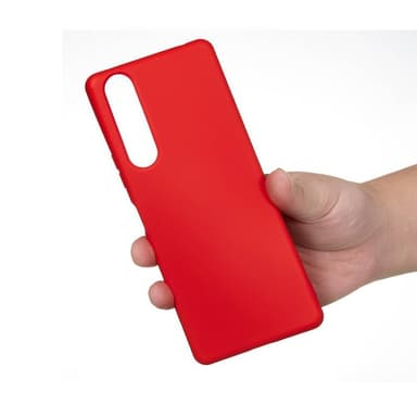Liquid silikone cover Sony Xperia 1 II - Rød