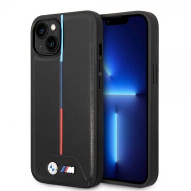 BMW iPhone 14 Cover Tikattu Sort