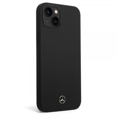 Mercedes Benz iPhone 14 Cover Liquid Silicone Sort