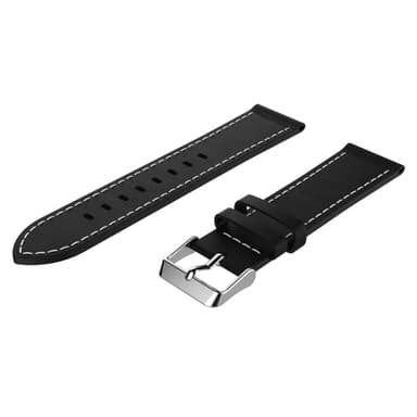 SKALO Læder Rem Withings ScanWatch 42mm - Sort
