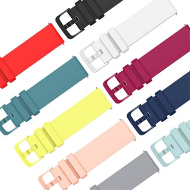 SKALO Silikonearmbånd til Samsung Watch 4 Classic 46mm - Hvid