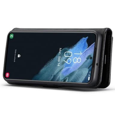 DG MING Samsung S22 2-i-1 Magnet Pungetui - Sort