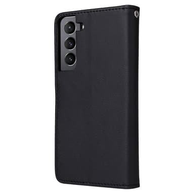 SKALO Samsung S22 Magnetisk cover/tegnebog ""2 i 1"" - Sort