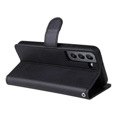 SKALO Samsung S22 Magnetisk cover/tegnebog ""2 i 1"" - Sort